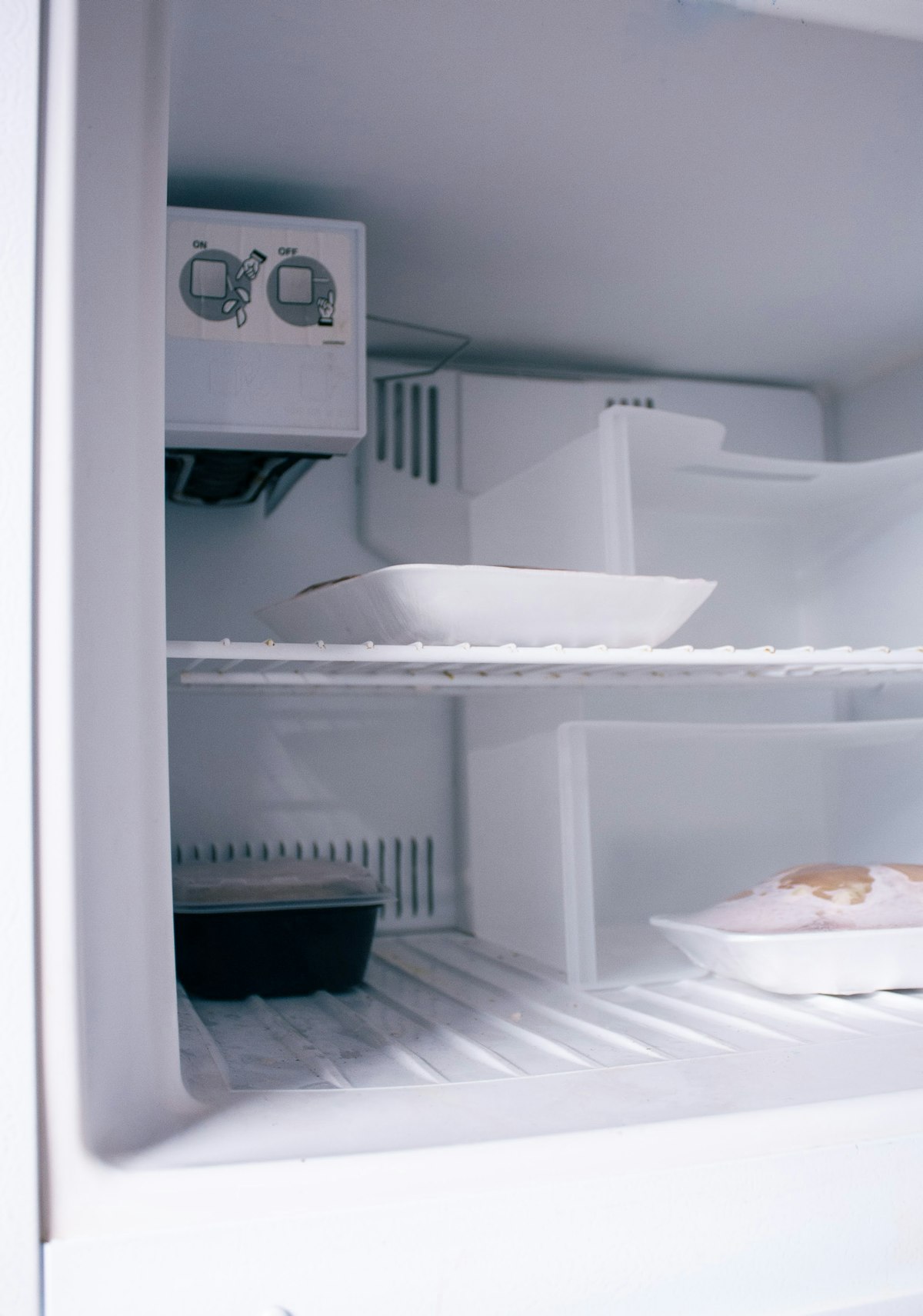 Open fridge full of fresh food